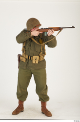  U.S.Army uniform World War II. - Technical Corporal - poses 